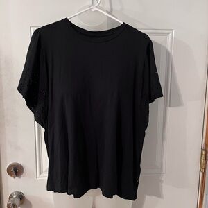GAP Women's Top with eyelet sleeves
